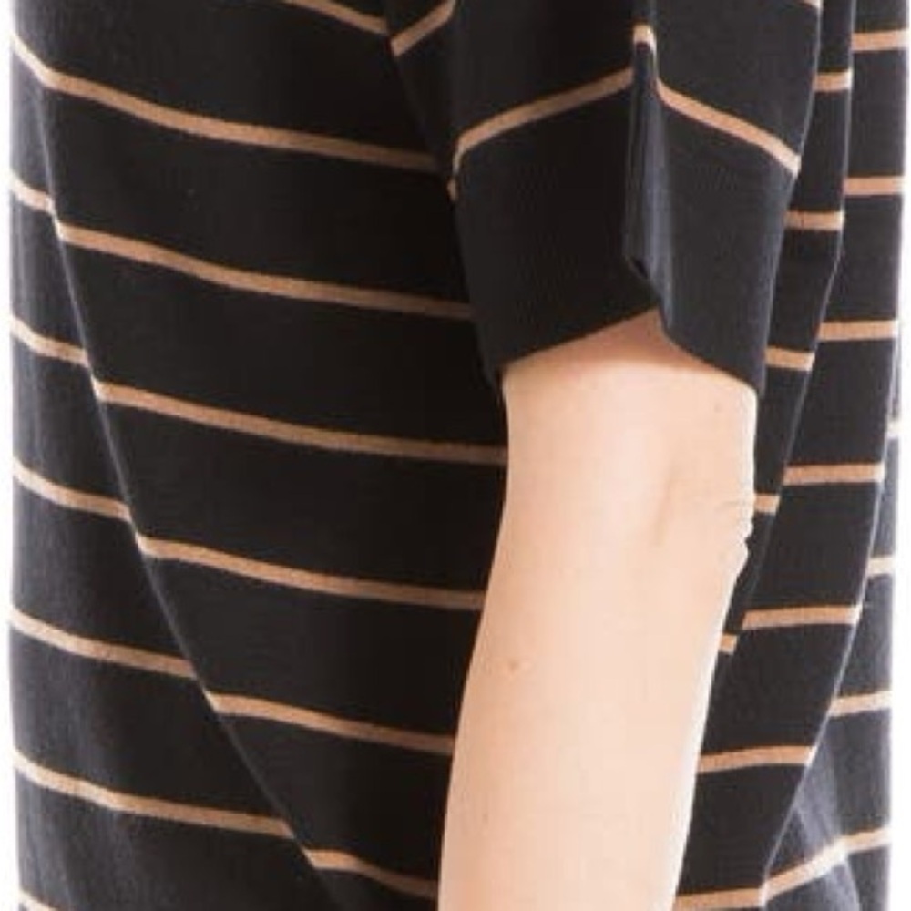 Max Studio Johnny Collar Stripe Knit Polo Sweater - Picture 9 of 10